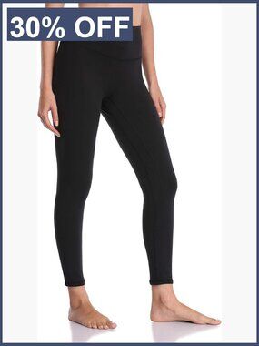 High Waisted Seamless Leggings Tummy Control Yoga Pants 25" Inseam